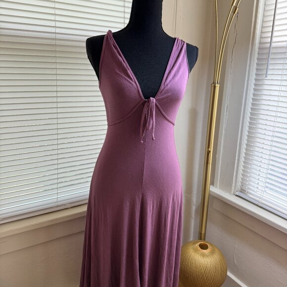 vintage mauve theory indie sleeze whimsigoth hankercheif small dress - Picture 1 of 7